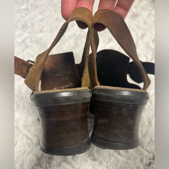 Made in Italy Distressed Leather Sandal Boot Western Boho Vintage 
Size 8 - Picture 6 of 7